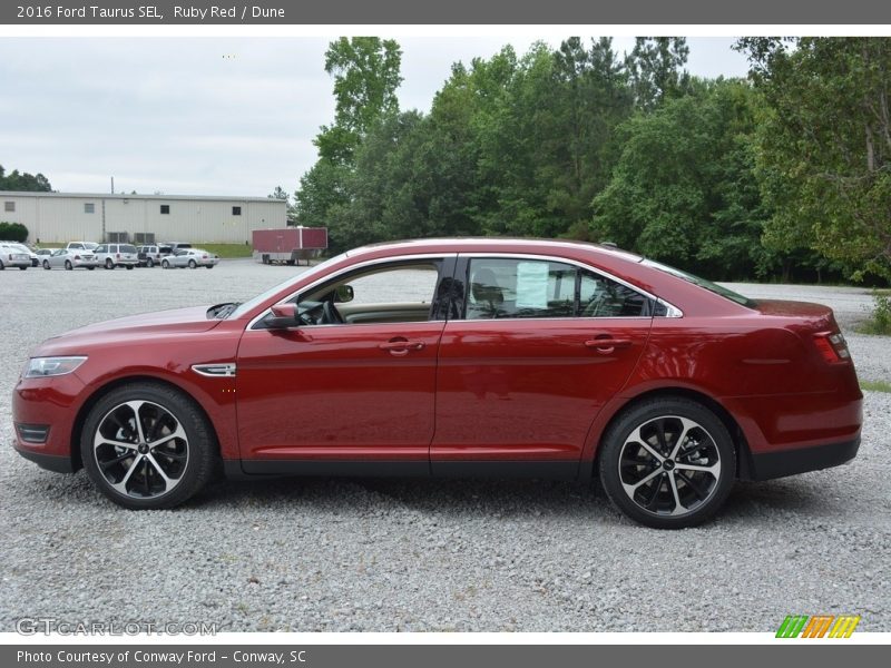 Ruby Red / Dune 2016 Ford Taurus SEL