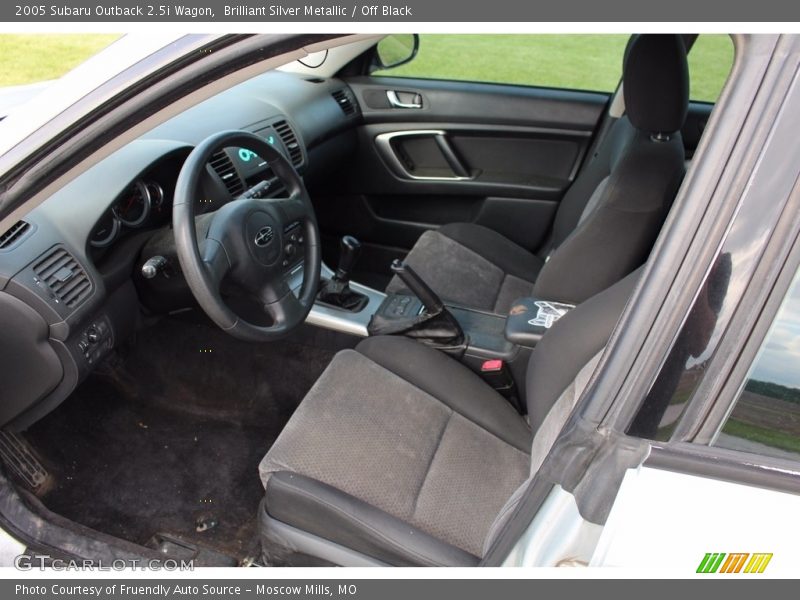 Brilliant Silver Metallic / Off Black 2005 Subaru Outback 2.5i Wagon