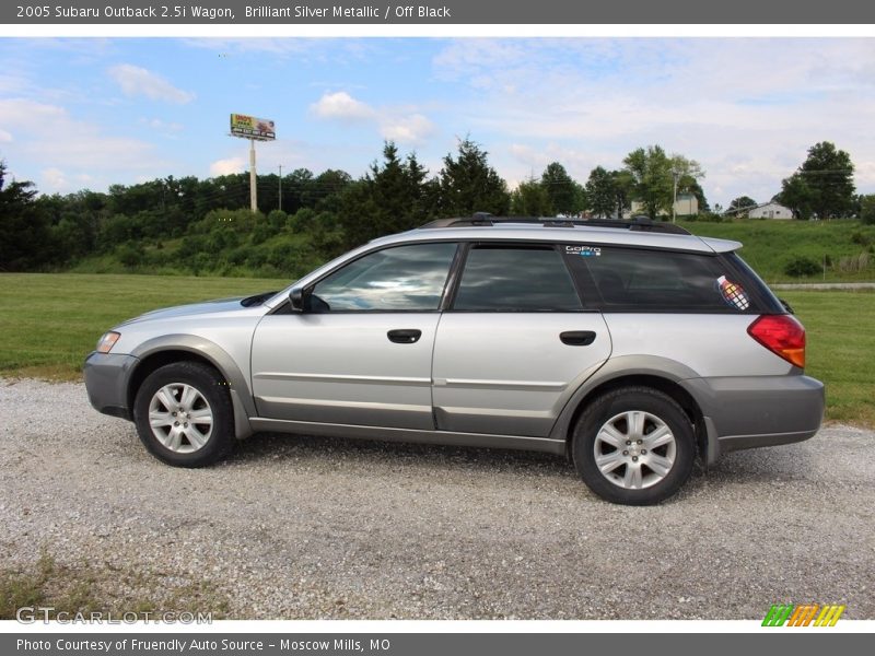 Brilliant Silver Metallic / Off Black 2005 Subaru Outback 2.5i Wagon