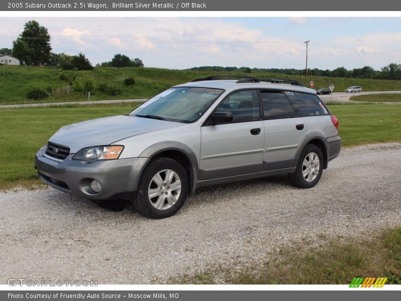 Brilliant Silver Metallic / Off Black 2005 Subaru Outback 2.5i Wagon