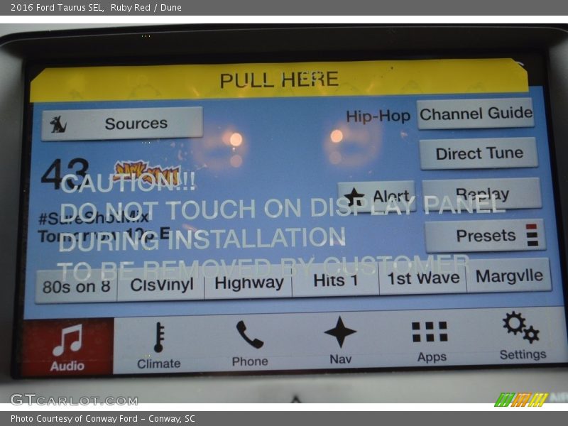 Ruby Red / Dune 2016 Ford Taurus SEL