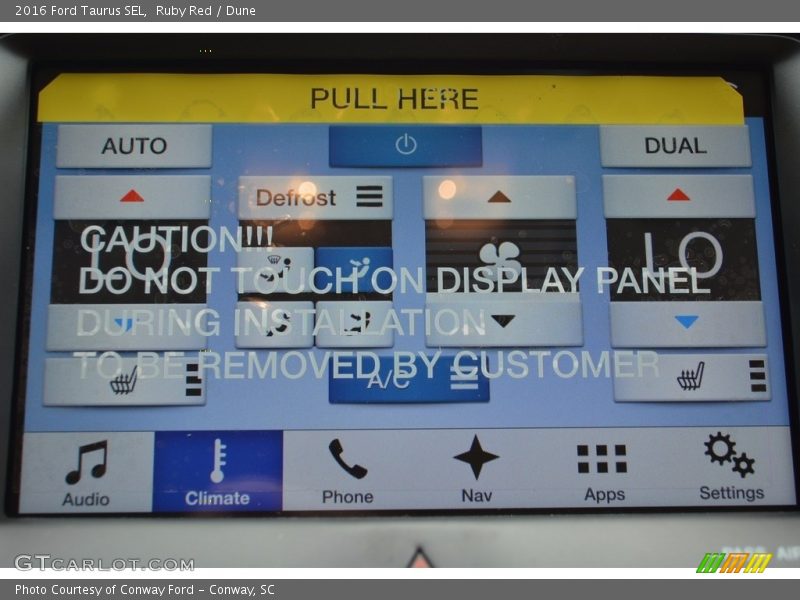 Ruby Red / Dune 2016 Ford Taurus SEL