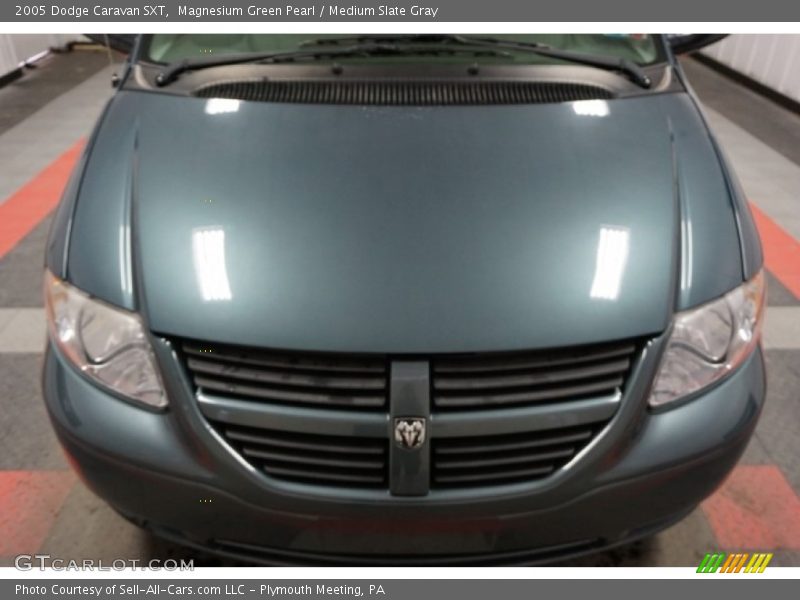Magnesium Green Pearl / Medium Slate Gray 2005 Dodge Caravan SXT