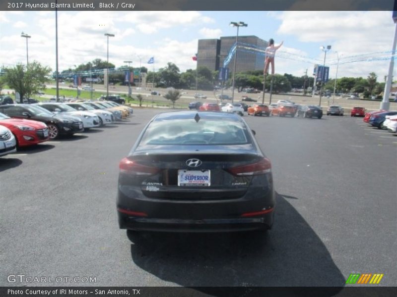 Black / Gray 2017 Hyundai Elantra Limited
