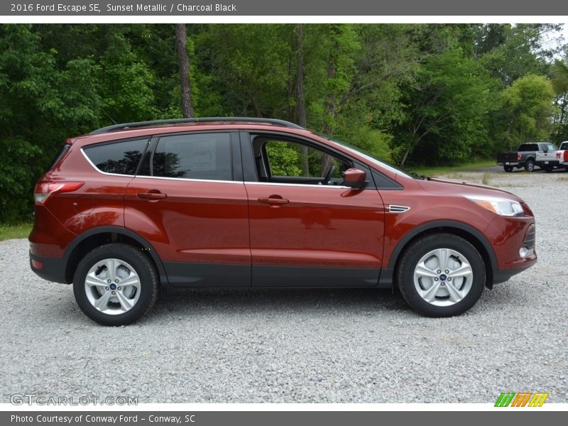 Sunset Metallic / Charcoal Black 2016 Ford Escape SE