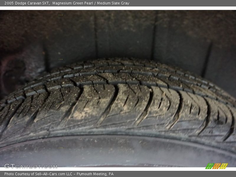 Magnesium Green Pearl / Medium Slate Gray 2005 Dodge Caravan SXT