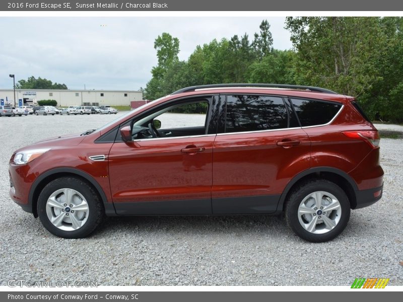 Sunset Metallic / Charcoal Black 2016 Ford Escape SE