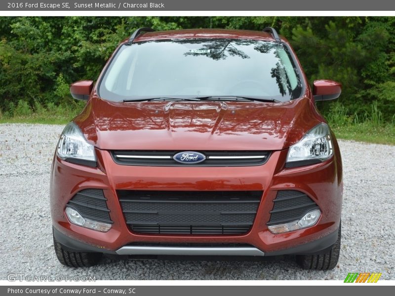 Sunset Metallic / Charcoal Black 2016 Ford Escape SE