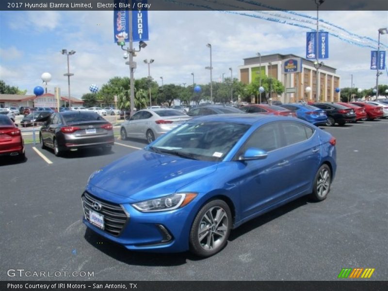 Electric Blue / Gray 2017 Hyundai Elantra Limited