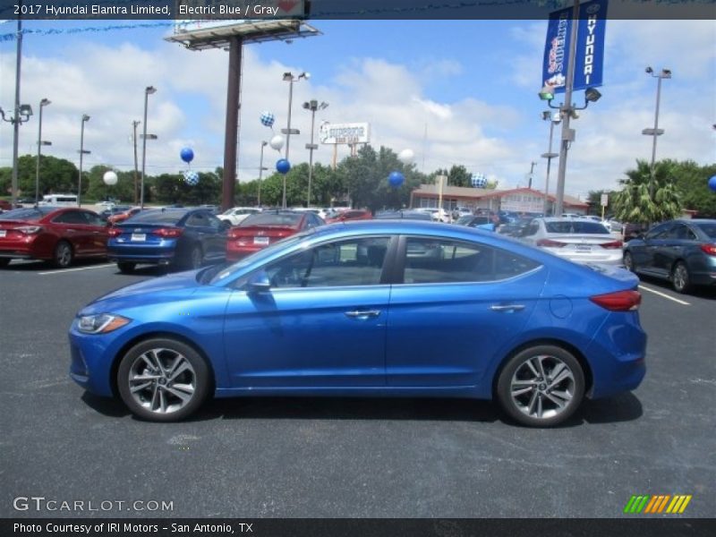 Electric Blue / Gray 2017 Hyundai Elantra Limited