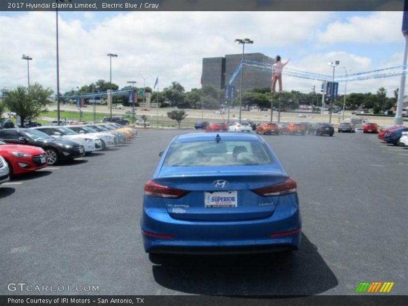 Electric Blue / Gray 2017 Hyundai Elantra Limited