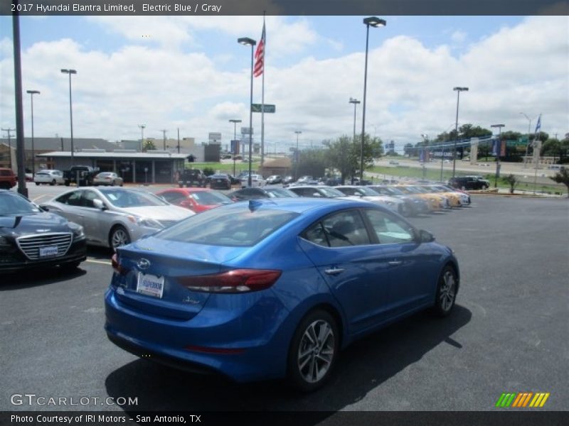 Electric Blue / Gray 2017 Hyundai Elantra Limited