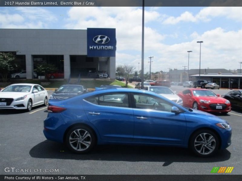 Electric Blue / Gray 2017 Hyundai Elantra Limited