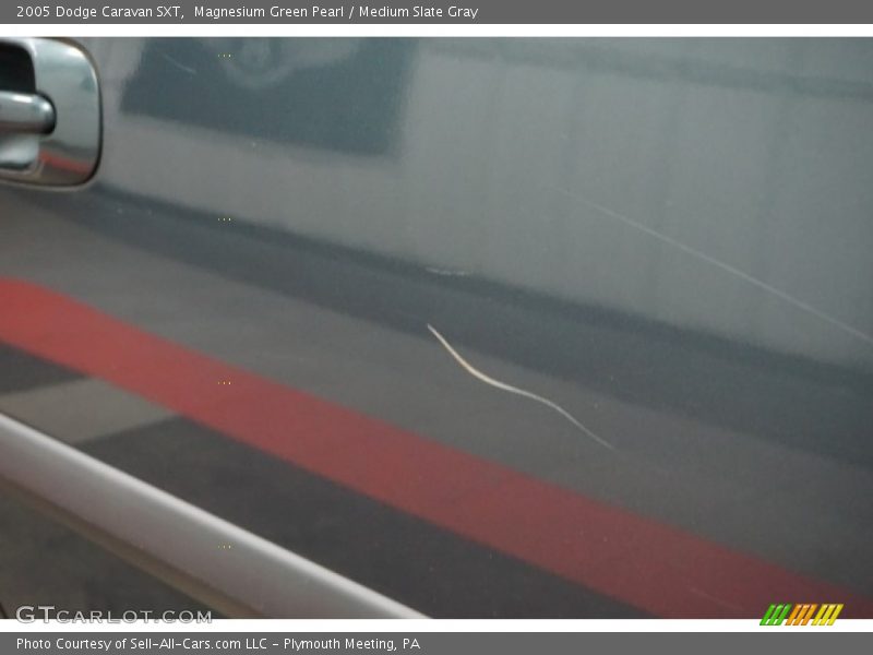 Magnesium Green Pearl / Medium Slate Gray 2005 Dodge Caravan SXT
