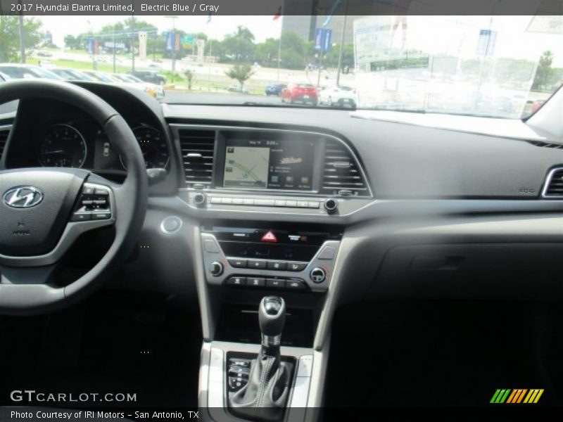 Electric Blue / Gray 2017 Hyundai Elantra Limited