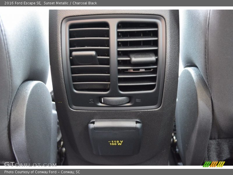 Sunset Metallic / Charcoal Black 2016 Ford Escape SE