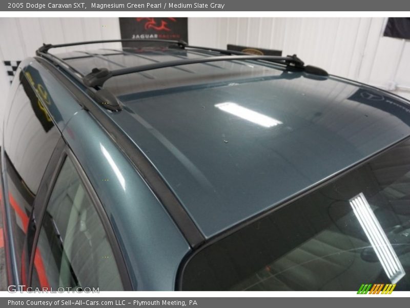 Magnesium Green Pearl / Medium Slate Gray 2005 Dodge Caravan SXT