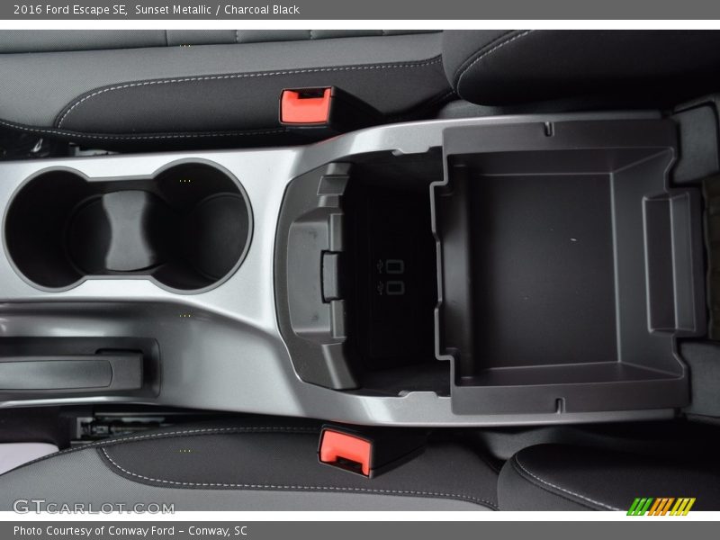 Sunset Metallic / Charcoal Black 2016 Ford Escape SE