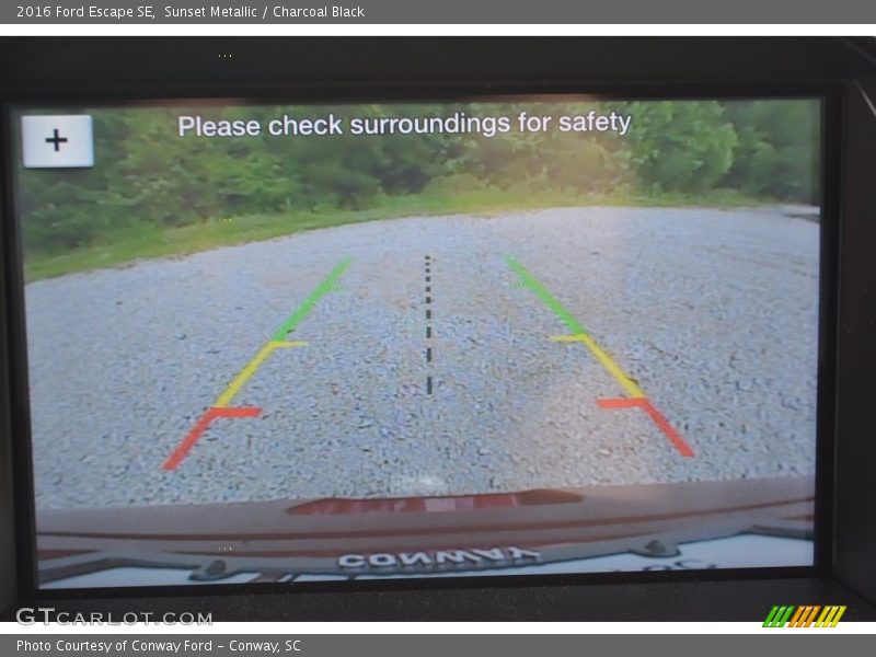 Sunset Metallic / Charcoal Black 2016 Ford Escape SE