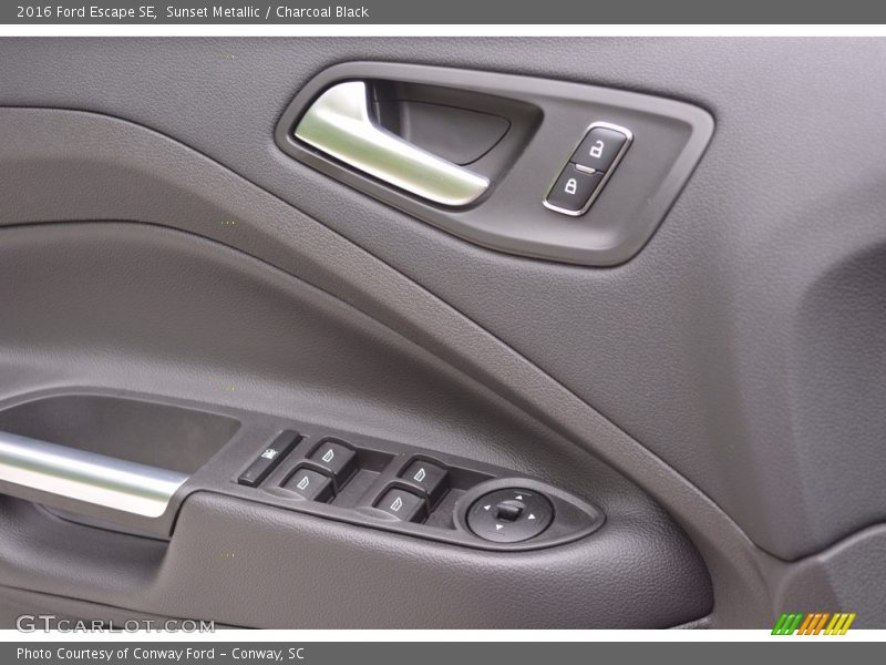 Sunset Metallic / Charcoal Black 2016 Ford Escape SE