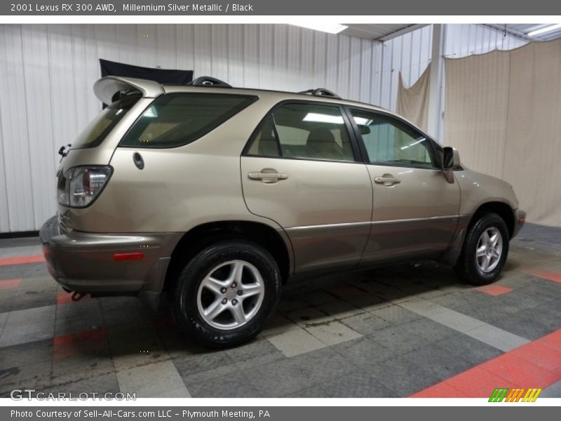 Millennium Silver Metallic / Black 2001 Lexus RX 300 AWD