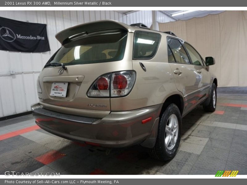 Millennium Silver Metallic / Black 2001 Lexus RX 300 AWD