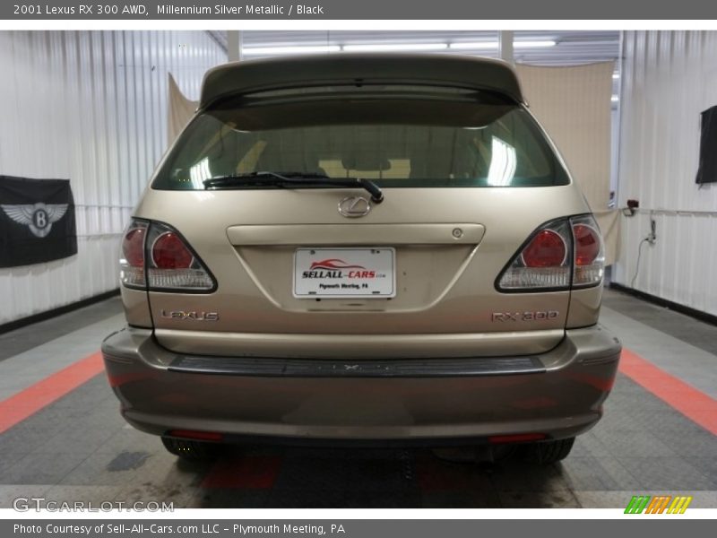 Millennium Silver Metallic / Black 2001 Lexus RX 300 AWD