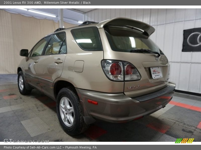 Millennium Silver Metallic / Black 2001 Lexus RX 300 AWD