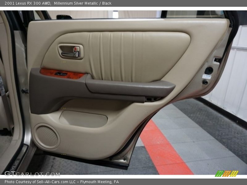 Millennium Silver Metallic / Black 2001 Lexus RX 300 AWD