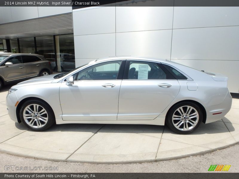 Ingot Silver / Charcoal Black 2014 Lincoln MKZ Hybrid
