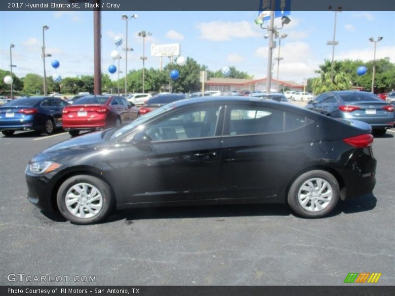 Black / Gray 2017 Hyundai Elantra SE