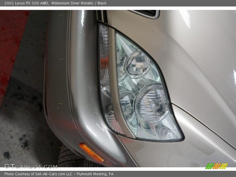 Millennium Silver Metallic / Black 2001 Lexus RX 300 AWD