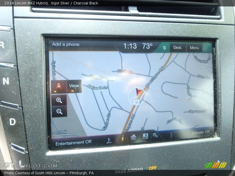 Ingot Silver / Charcoal Black 2014 Lincoln MKZ Hybrid