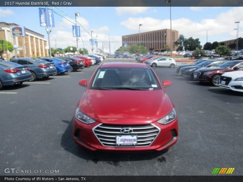 Red / Gray 2017 Hyundai Elantra SE