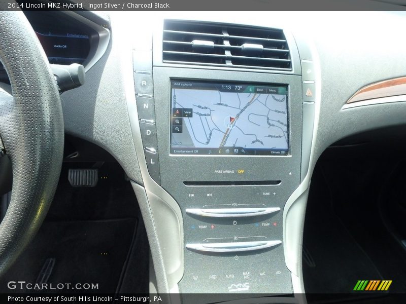 Ingot Silver / Charcoal Black 2014 Lincoln MKZ Hybrid