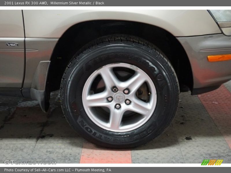 Millennium Silver Metallic / Black 2001 Lexus RX 300 AWD