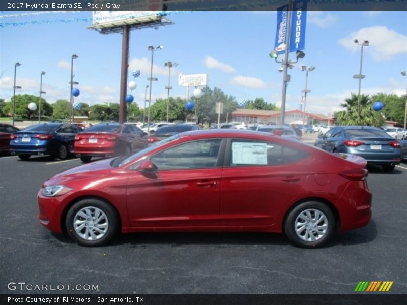 Red / Gray 2017 Hyundai Elantra SE