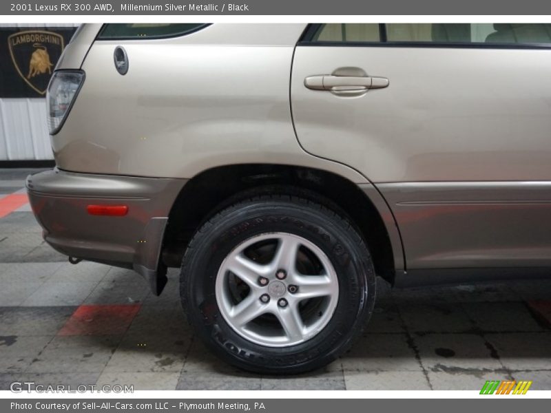 Millennium Silver Metallic / Black 2001 Lexus RX 300 AWD