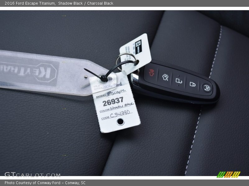 Shadow Black / Charcoal Black 2016 Ford Escape Titanium