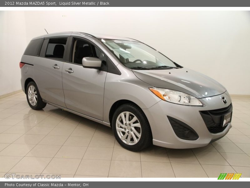 Liquid Silver Metallic / Black 2012 Mazda MAZDA5 Sport