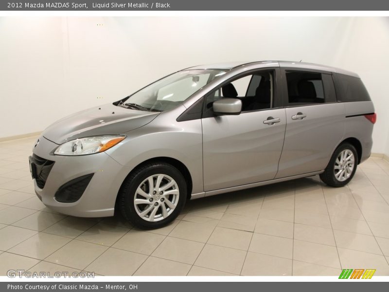 Liquid Silver Metallic / Black 2012 Mazda MAZDA5 Sport
