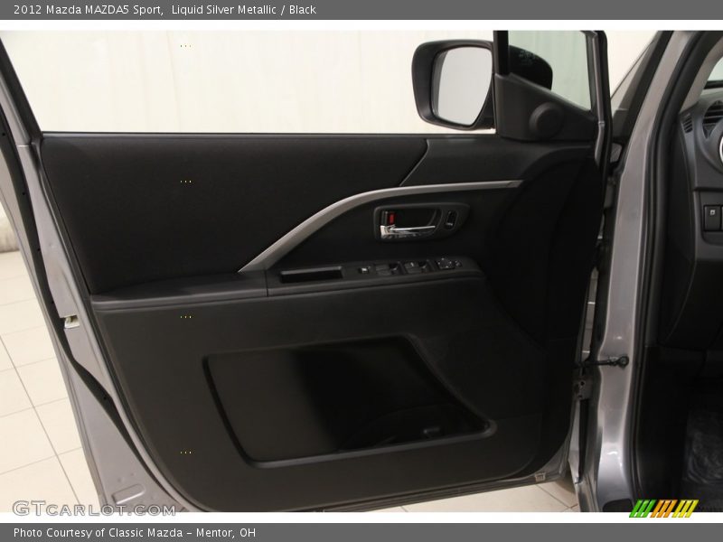 Liquid Silver Metallic / Black 2012 Mazda MAZDA5 Sport