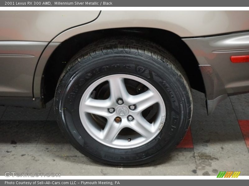 Millennium Silver Metallic / Black 2001 Lexus RX 300 AWD