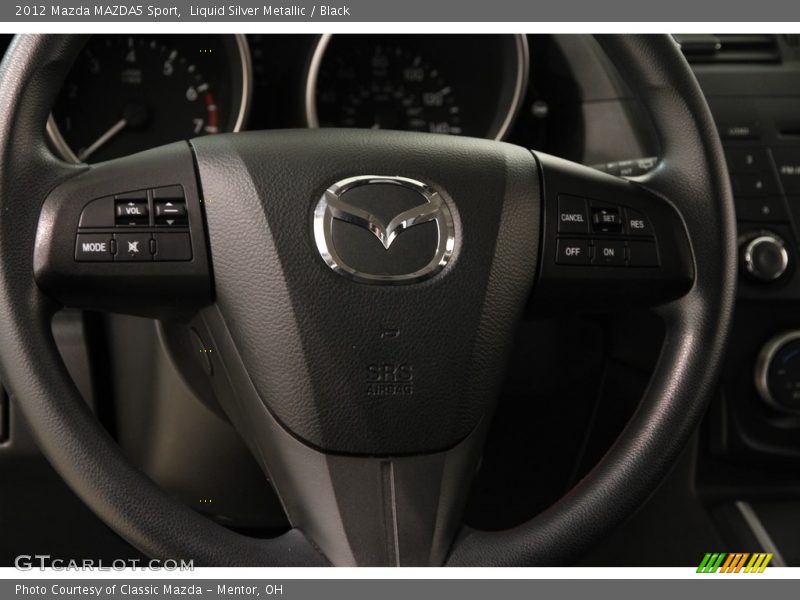 Liquid Silver Metallic / Black 2012 Mazda MAZDA5 Sport