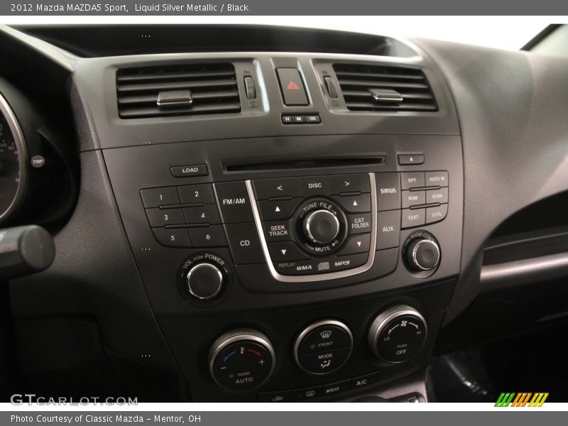Liquid Silver Metallic / Black 2012 Mazda MAZDA5 Sport