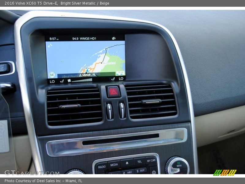 Bright Silver Metallic / Beige 2016 Volvo XC60 T5 Drive-E