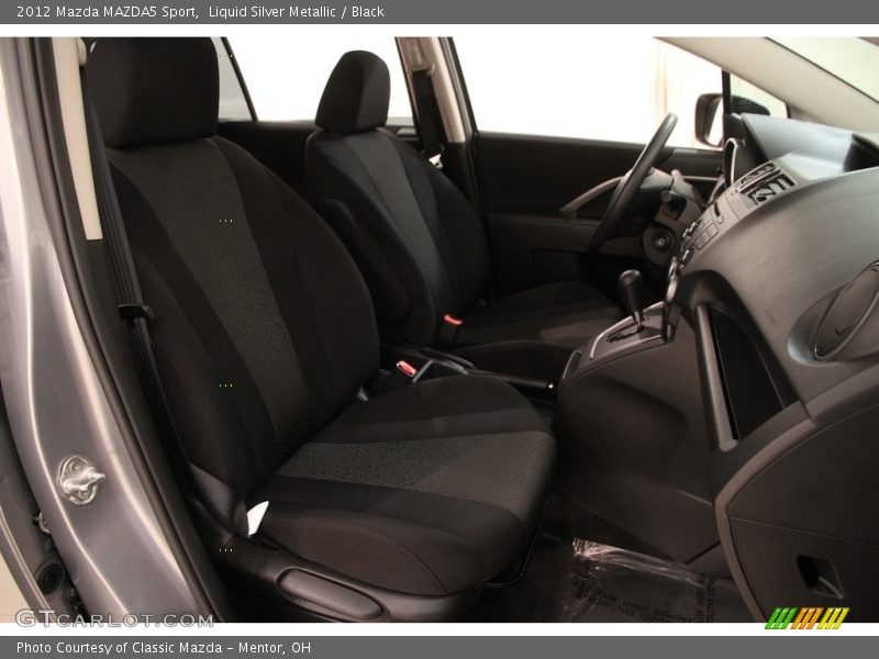 Liquid Silver Metallic / Black 2012 Mazda MAZDA5 Sport