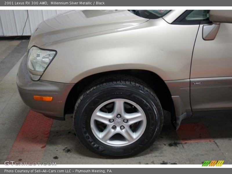 Millennium Silver Metallic / Black 2001 Lexus RX 300 AWD