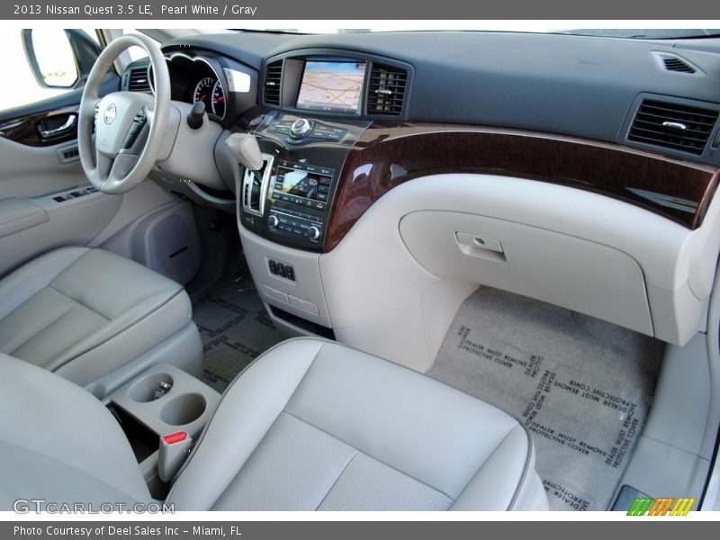 Pearl White / Gray 2013 Nissan Quest 3.5 LE