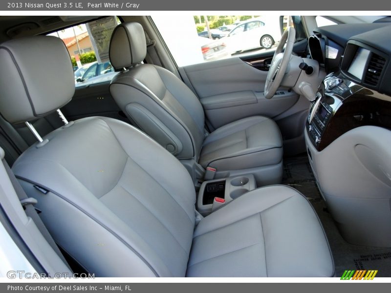 Pearl White / Gray 2013 Nissan Quest 3.5 LE